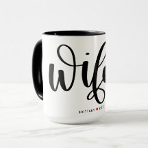 Wifey Simple Black Lettering Anpassningsbar