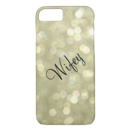 Wifey Sparkly Guld iPhone 7 Fodral
