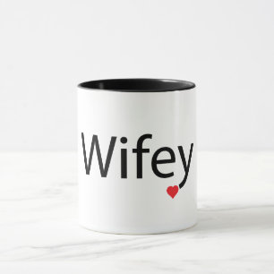 Wifey - Svart 11 oz Kombomugg Mugg