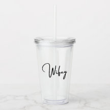 Wifey Tumbler 16oz, klar