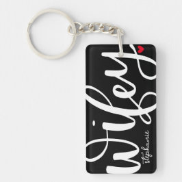 Wifey | Vit textdesign med foto