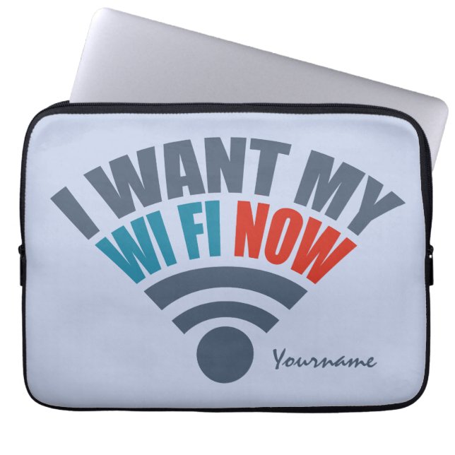 WiFi anpassningsbar laptop sleeve (Framsidan)