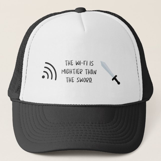 WiFi är mäktigare än svärdet Keps (Framsida)