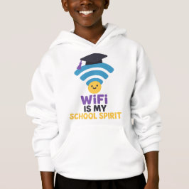 WiFi är min skolsjäl Funny Student Life Hoodie T Shirt