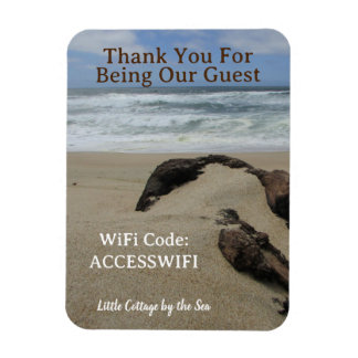 WiFi-åtkomstkod Strandhus Kustnära Hem Magnet