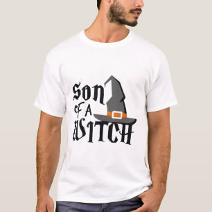 WiFi, Cute Son of A Witch Halloween Shirt Boys Wiz T