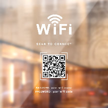 Wifi-dekal | Nätverksdisplay för kontor och butik