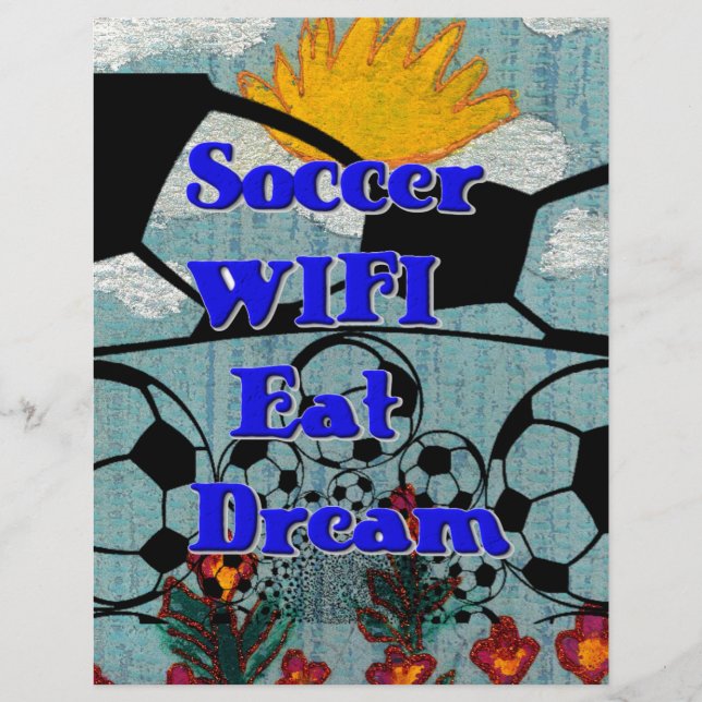 WIFI Eat Dream - Roligt Sports Art Print (Framsida)