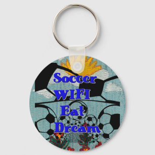 WIFI Eat Dream - Roligt Sports Art Print Nyckelring