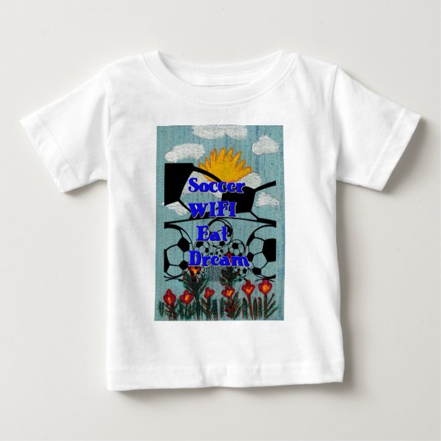 WIFI Eat Dream - Roligt Sports Art Print T Shirt (Framsida)