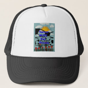 WIFI Eat Dream - Roligt Sports Art Print Truckerkeps