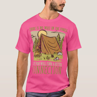 Wifi-familjens bindningsannonser för Forest Campin T Shirt