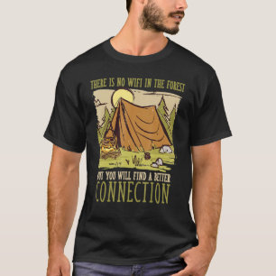 Wifi-familjens bindningsannonser för Forest Campin T Shirt