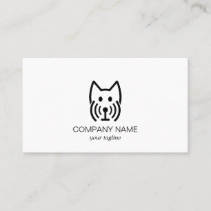 Wifi Hund Modern Söt Djur Visitkort