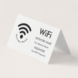 Wifi-information om Anpassningsbar Branded Busines Kort