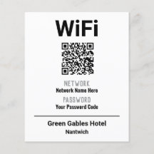 WiFi-instruktioner med QR-kod