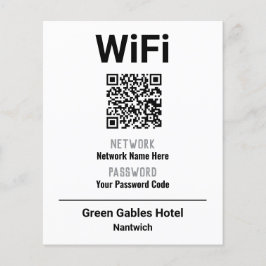 WiFi-instruktioner med QR-kod Flygblad
