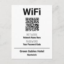 WiFi-instruktioner med QR-kod