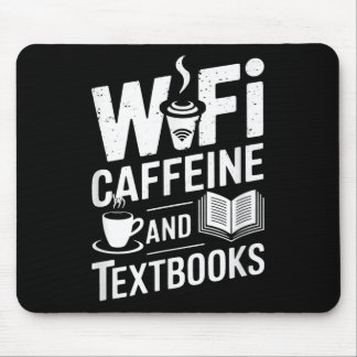 Wifi Kaffe Och Läroböcker Musmatta