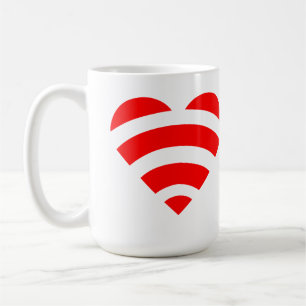 Wifi kärlek kaffemugg