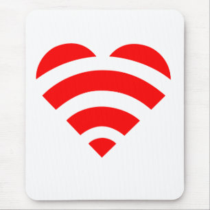 Wifi kärlek Mousepad Musmatta