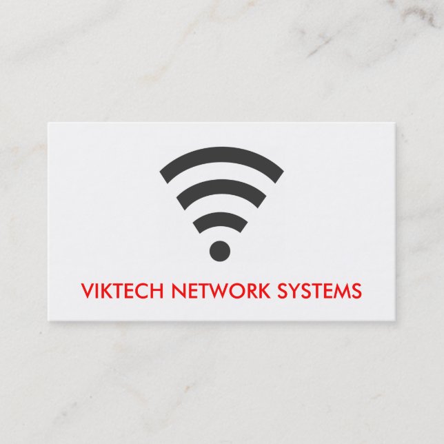 WiFi knyter kontakt datorvisitkortar Visitkort (Framsida)