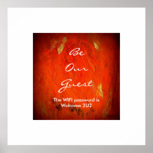 WIFI-lösenord för gästrum Poster