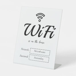 Wifi-lösenord och nätverksmottagartecken