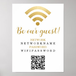 Wifi-lösenord och nätverkspersonalisering poster