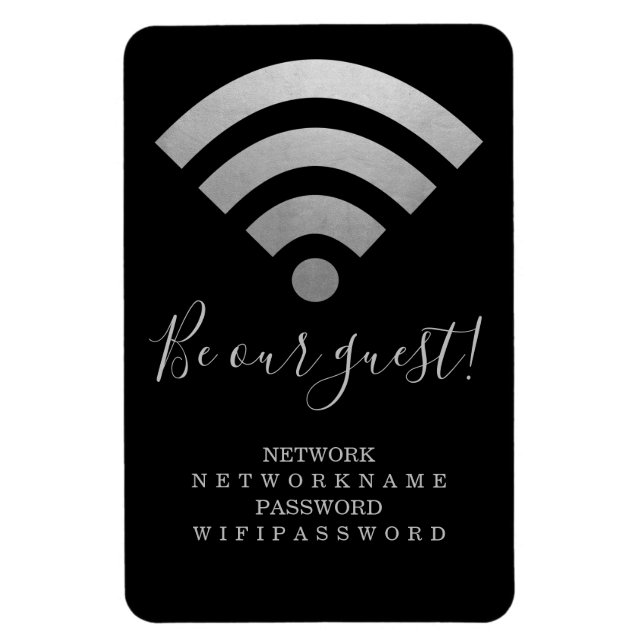 WiFi-lösenord och nätverksPersonlig Magnet (Vertikal)