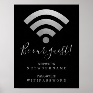 WiFi-lösenord och nätverksPersonlig Poster