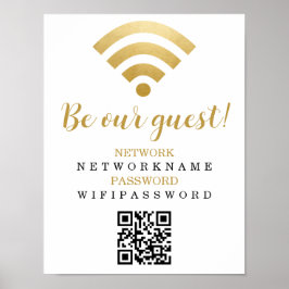 WiFi-lösenord och nätverksPersonlig Poster
