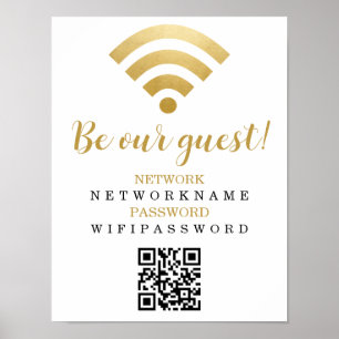 WiFi-lösenord och nätverksPersonlig Poster