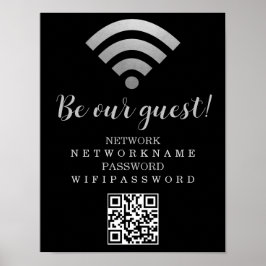 WiFi-lösenord och nätverksPersonlig Poster