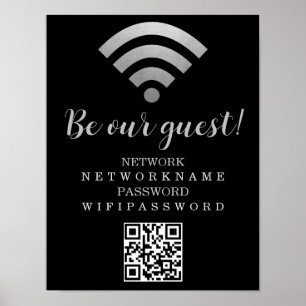 WiFi-lösenord och nätverksPersonlig Poster