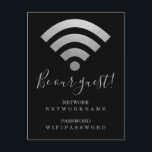 WiFi-lösenord och nätverksPersonlig Vykort<br><div class="desc">Wifi-vykort för lösenord och nätverks-Personlig - perfekt för hotell,  gästhus,  företag med mera - Wi-fi-informationskort för personlig anpassad design från Ricaso</div>