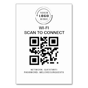 WiFi-lösenord   QR-kodsökning för anslutning Bordsnummer