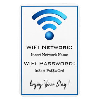 wifi-lösenordsinformation magnet