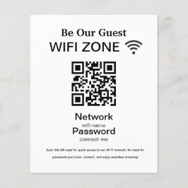 WiFi-nätverk | QR Code Internet Scan to Connect Flygblad