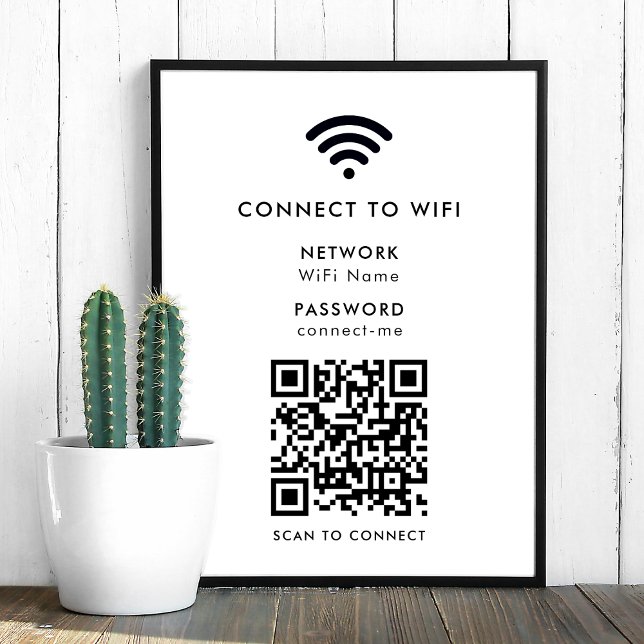 WiFi-nätverk | QR Code Internet Scan to Connect Poster (Skapare uppladdad)