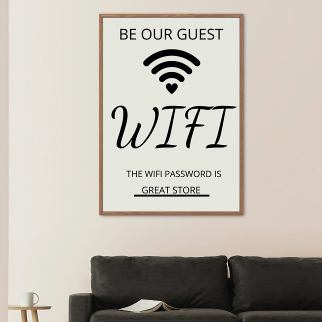 Wifi Password Business Poster (Skapare uppladdad)