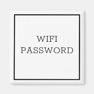 WIFI PASSWORD Magnet
