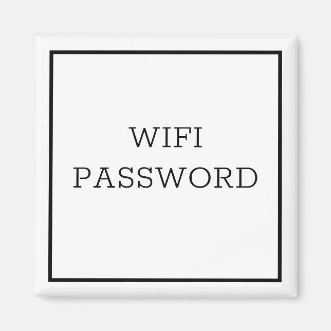 WIFI PASSWORD Magnet (Framsidan)