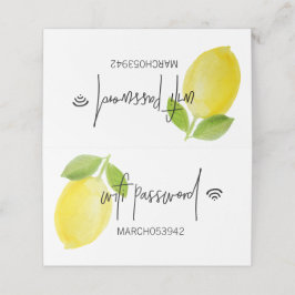 WIFI-PASSWORD-skylt med fast skrivbord Placeringskort