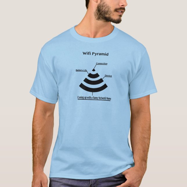 Wifi pyramid t-shirt (Framsida)