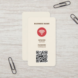 WiFi QR-Affärskort för Internet QR-kod Visitkort