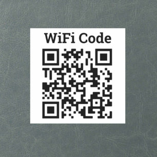 Wifi QR-kodsetikett Klistermärken