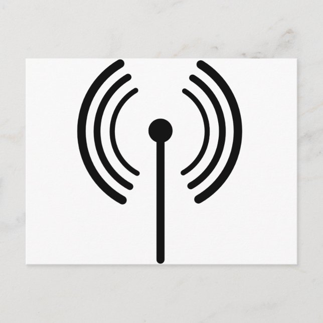 WiFi-signaldesign Vykort (Framsida)