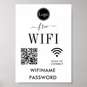 WiFi-signatur för personlig Bröllop Dekoration Poster