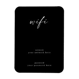 WiFi-signering för gästrum 4 x 6-rambar Magnet